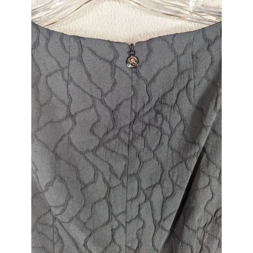 Michael Kors Dress Sleeveless Textured Goth Sheath Pleated Y2K Black Size‎ 2 NWT